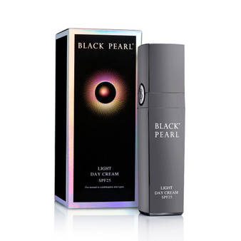 Dead-Sea Black Pearl Light Day Cream SPF 25 with hyaluronic acid from the Israeli cosmetic brand Sea of Spa is effective age reducer and skin moisturizer product.