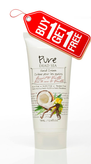 Pure Dead-Sea Vanilla Coconut Hand Cream - Buy 1 Get 1 Free