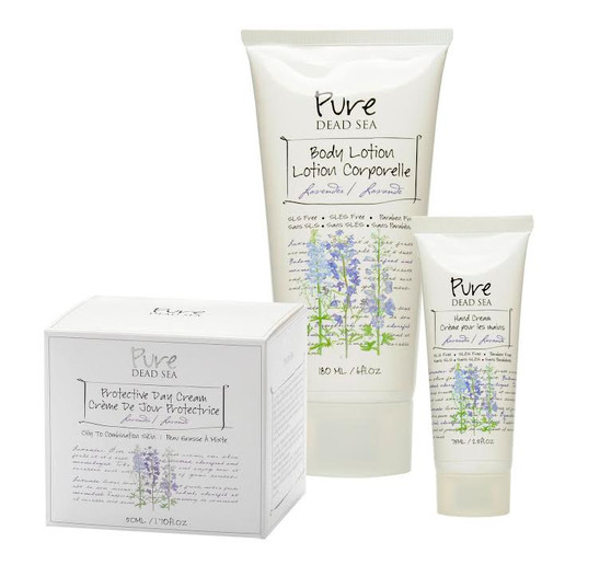 Pure Dead Sea Lavender 3 Cream Kit takes care of your skin