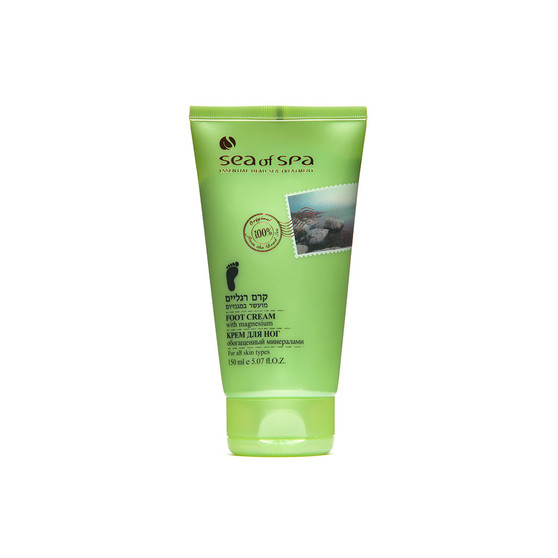 Dead-Sea Sea of Spa Foot Cream with Magnesium by SEA of SPA is intended for dry, cracked skin and calloused feet. The Sea of Spa Foot Cream has a softening, smoothing and regenerating effect, it eliminates the sweating, normalizes metabolism, and prevents the development of the fungus.