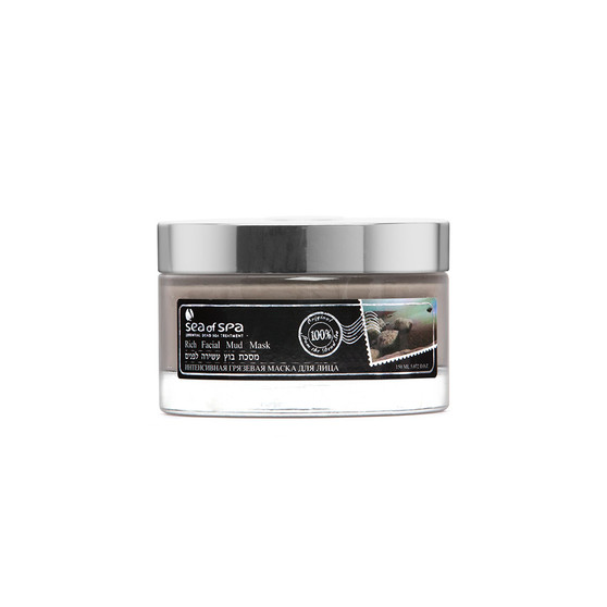 Dead-Sea Sea of Spa Rich Facial Mud Mask by SEA of SPA contains therapeutic mineral mud from the Dead-Sea, aloe gel, kaolin. The Sea of Spa Rich Facial Mud Mask is enriched with vitamins A and E, known as powerful antioxidants.