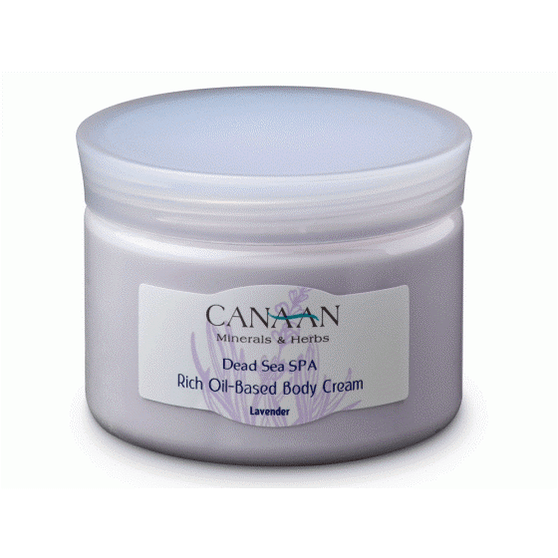 Dead-Sea Canaan Oil Based Body Cream With Dead Sea Minerals Lavender