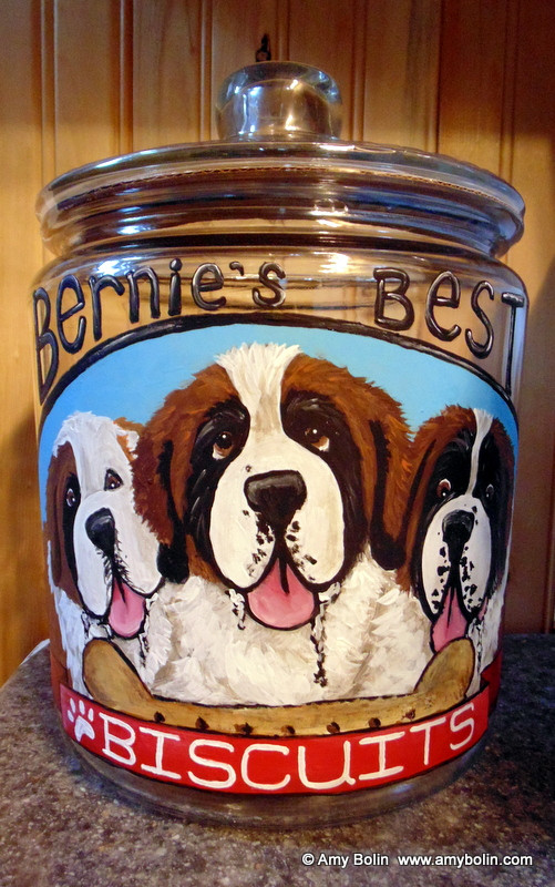 st bernard cookie jar