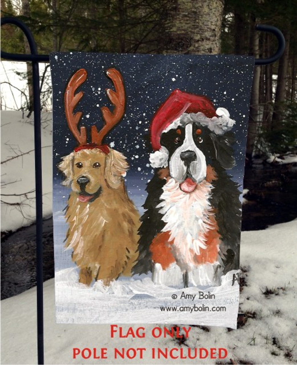 Merry Christmas with My Loved Dog Pastor Belga Malinois Verde Buffalo Xadrez  Bandeira Graden Inverno Feriado Guirlanda Decorativa Sazonal Banner para  Fora 32,5 x 45,7 cm Impresso Dupla Face : : Casa