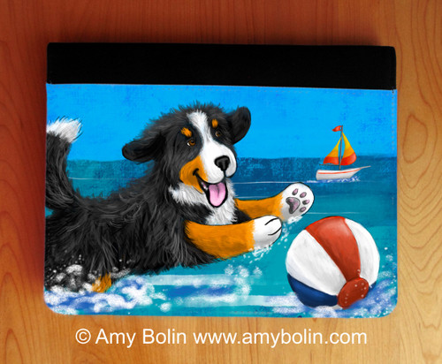 "Summertime Fun" Bernese Mountain Dog Notebooks (several sizes available)