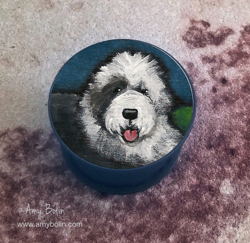 "Toby" Old English Sheepdog Phone Grip