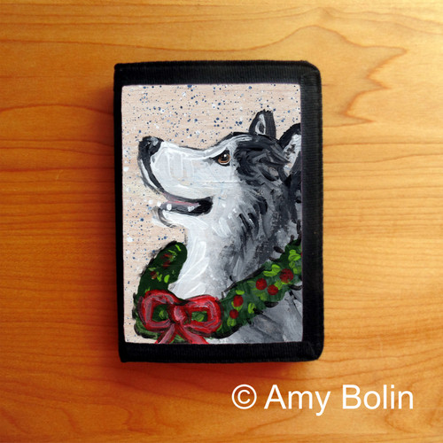 "Christmas Traditions" Alaskan Malamute Trifold Wallet