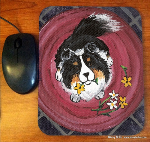 "Be Mine" Tri Color Shetland Sheepdog Mouse Pad