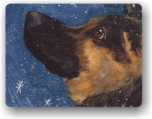 "Wish Upon A Snowflake" German Shepherd Magnet