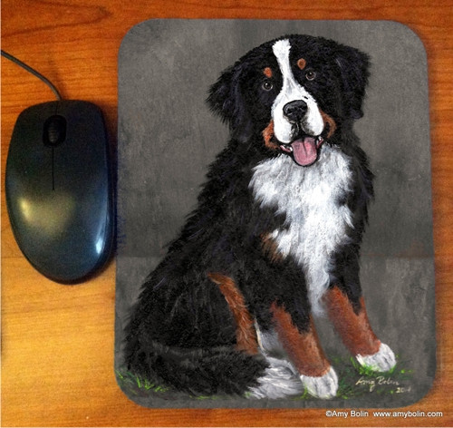 "Merlin" Bernese Mountain Dog Mouse Pad