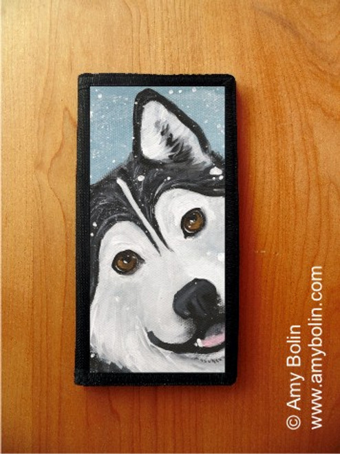 "That Mal Smile" Alaskan Malamute Checkbook Cover