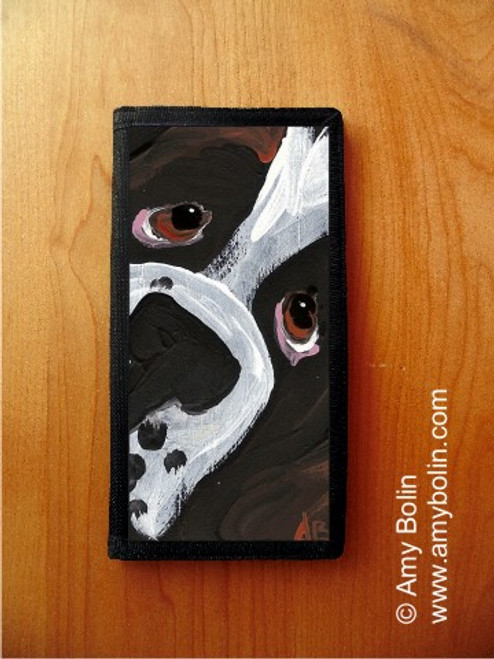 "In Yer Face" Saint Bernard Checkbook Cover