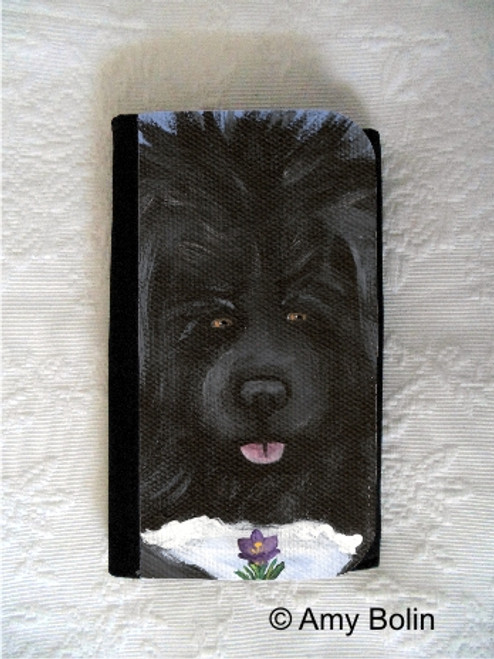 "Spring Is In The Air" Black Newfoundland Large Organizer Wallet