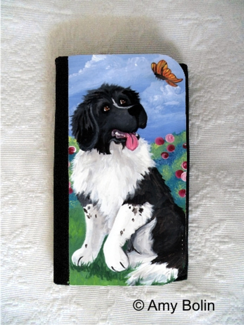 "Spring's Simple Pleasures" Landseer Newfoundland Large Organizer Wallet "Spring's Simple Pleasures" Landseer Newfoundland Large Organizer Wallet