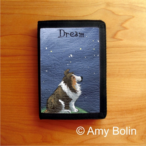"Dream" Sable Shetland Sheepdog Trifold Wallet