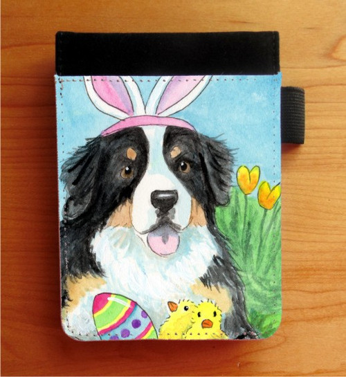 "Easter Bernie" Bernese Mountain Dog Notebooks (several sizes available)