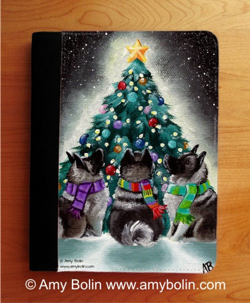 "Christmas Together" Norwegian Elkhound Notebooks (several sizes available)