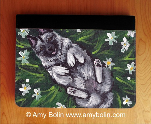 "Happiness Is A Field Of Daisies" Norwegian Elkhound Notebooks (several sizes available)