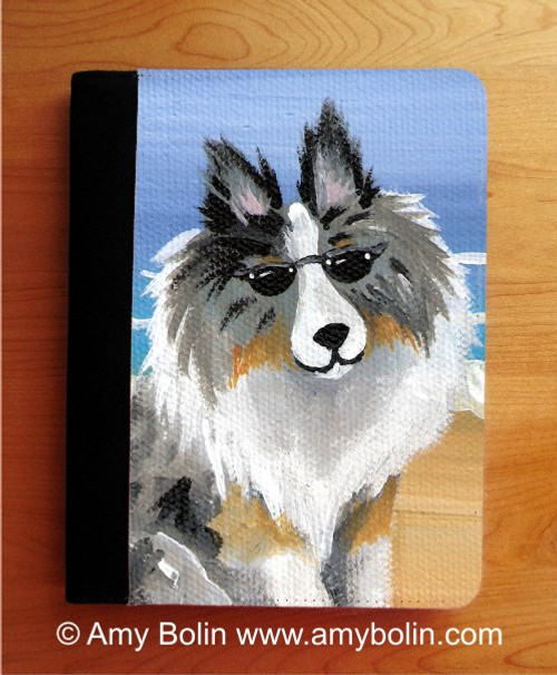 "Hello Hollywood" Blue Merle Shetland Sheepdog Notebooks (several sizes available)