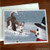 "My Snowy Friend" Siberian Husky (red) (brown eye) Note Cards