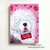 "Valentine: Valentine Kisses" Old English Sheepdog Magnet