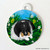 "A Secret Treat" Bi Black Shetland Sheepdog Double Sided Pet ID Tag