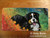 "Tranquil Garden" Bernese Mountain Dog License Plate