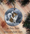 "Dog Barks & Angel Wings" Sable Shetland Sheepdog Ceramic Ornament Round