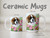 "Butterfly Garden" Saint Bernard Ceramic Mug 11oz or 15oz