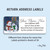 "Christmas Buddies" Old English Sheepdogs Address Labels