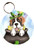 "Lucky Saint" Saint Bernard Keychain