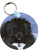 "Spring Is In The Air" Black Newfoundland Keychain