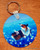 "Happy Dance" Sable Shetland Sheepdog Keychain