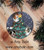 "Christmas Together" Blue Merle, Sable & Tri Color Shetland Sheepdog Ceramic Ornament Round