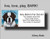 "Live, Love, Play, BARK!" Saint Bernard Address Labels