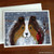 "Winter Buddies" Sable Shetland Sheepdog Note Cards