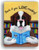 "Dog Tails" Saint Bernard Magnet