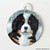 "Puppy Eyes" Bernese Mountain Dog Double Sided Pet ID Tag