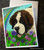 "Tip Toe Through Mom's Tulips" Saint Bernard Note Cards