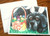 "Easter Newf" Black Newfoundland Note Cards