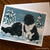 "Winter Buddies" Black, Landseer Newfoundland Note Cards