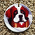 "Break Time" Saint Bernard Ceramic Ornament Round