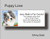 "Puppy Love" Blue Merle Shetland Sheepdog Address Labels