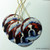 "Tired Little Man" Saint Bernard Ceramic Ornament Round