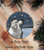 "Counting Snowflakes" Great Pyrenees Ceramic Ornament Round