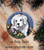 "Mom's Favorite Flower" Great Pyrenees Ceramic Ornament Round