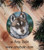 "Summer In The Woods" Siberian Husky (blue eye) Ceramic Ornament Round