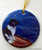 "Dream" Landseer Newfoundland Ceramic Ornament Round