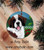 "Winner's Circle" Saint Bernard Ceramic Ornament Round