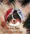 "Santa" Tri Color Shetland Sheepdog Ceramic Ornament Round